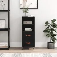 Credenza Nero 34,5x34x90 cm in Legno Multistratocod mxl 103541