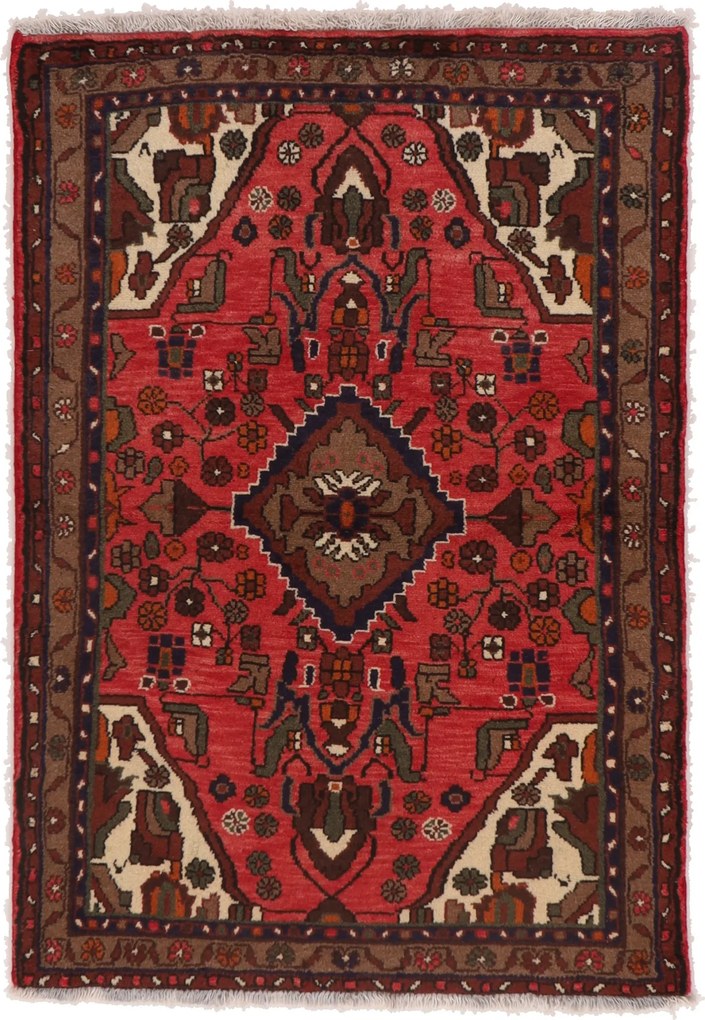 Hamedan Tappeto 100x140 (Iran) Annodato A Mano