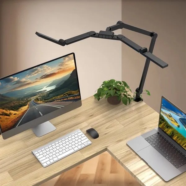 Brilagi - LED Dimmerabile flessibile lampada da tavolo VARIO LED/24W/230V 3000-6500K nero