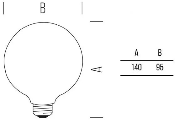 Globo 95 FULL-LIGHT  806lm 7,0W E27 WW