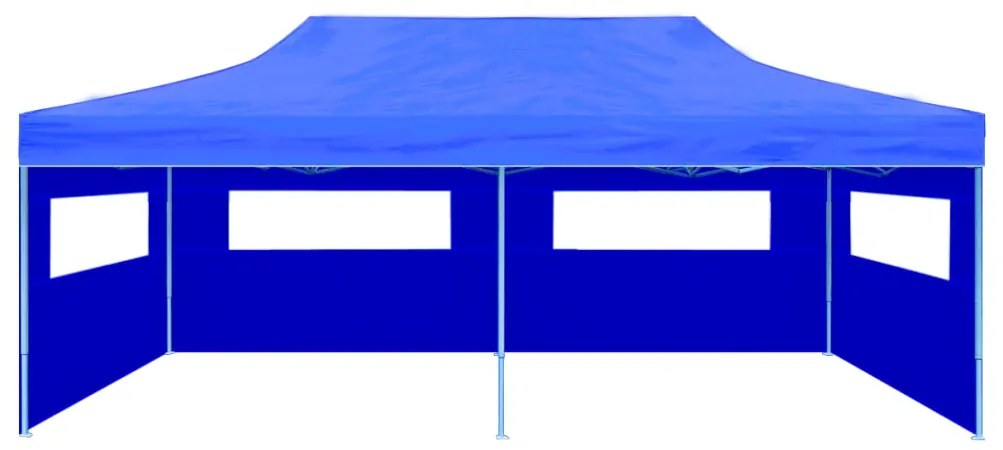 Tenda per Feste Pop-up Pieghevole Blu 3 x 6 m