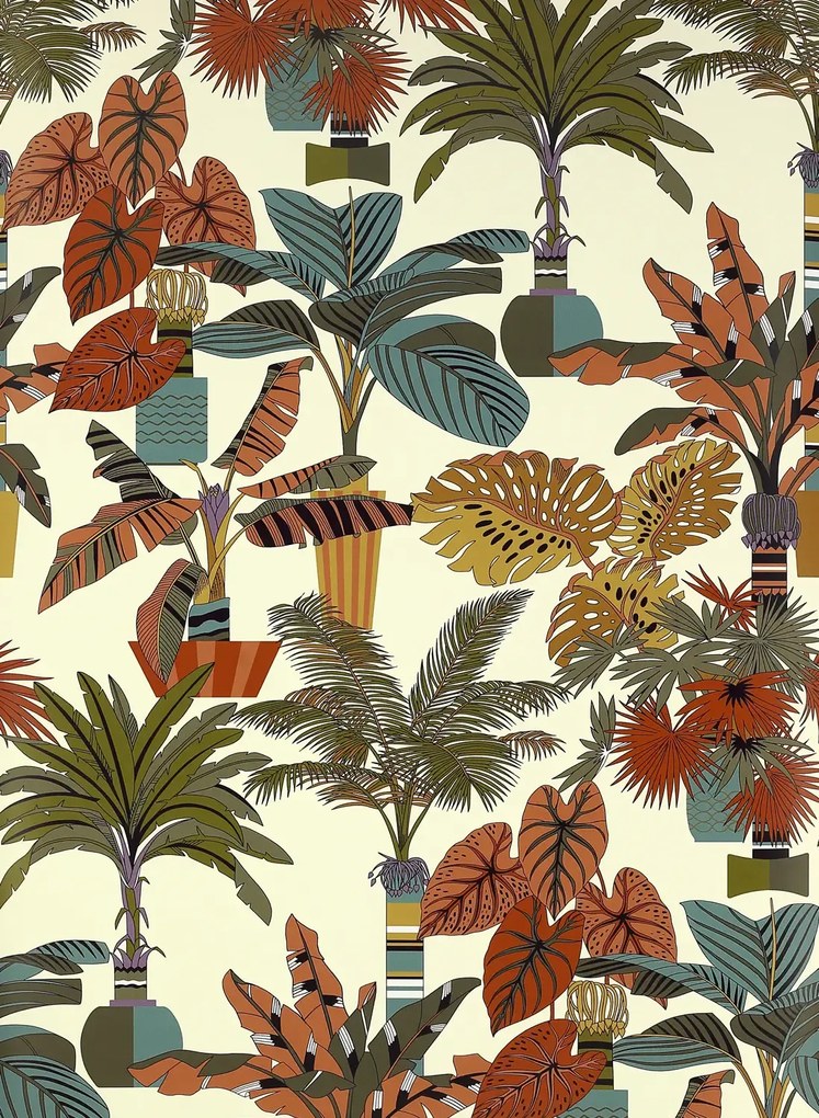 Manuel Canovas Carta da parati Florida - Tabac