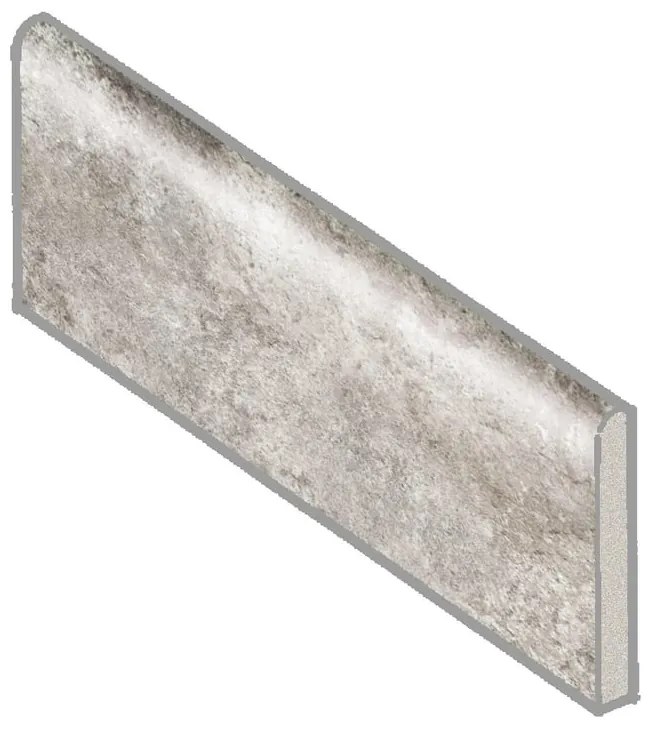 Piastrella battiscopa Valestra in ceramica grigio L 26 x H 8 cm x Sp 10 mm confezione da 5.98 ml