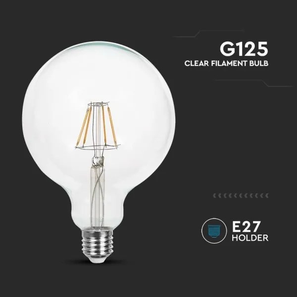 Lampadina LED FILAMENT G125 E27/10W/230V 4000K