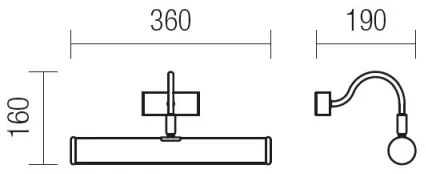 Redo 02-844 - Lampada da quadro CAIRO 2xE14/28W/230V