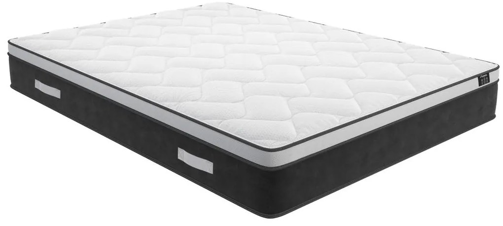 Set 160x200cm Rete vano Bianco + Materasso ibrido molle insac. e memory foam sp.25cm - ASTRIA Art Collection di YSMÉE