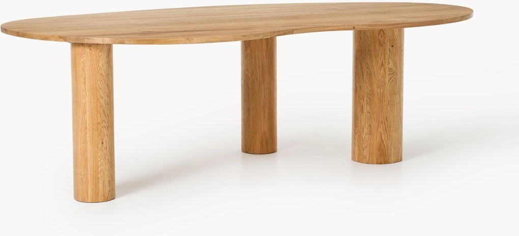 Tavolo in legno di quercia dalla forma organica Naruto, varie misure