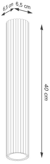 Sollux SL.1609 - Faretto KARBON 1xGU10/10W/230V 40 cm verde