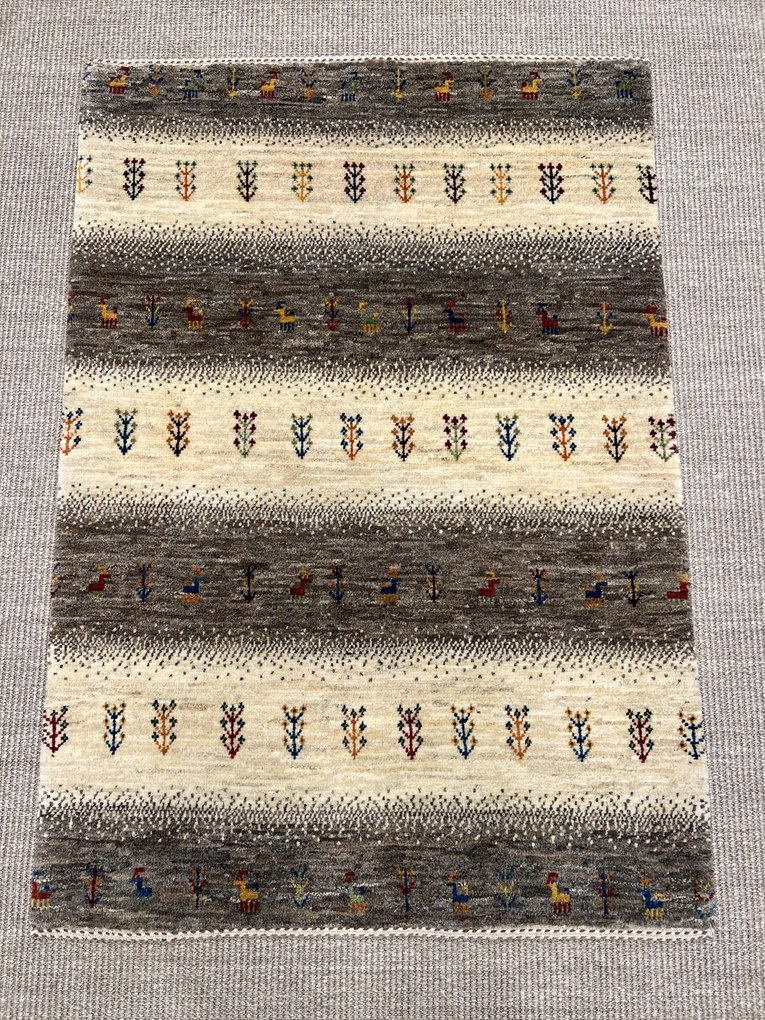 Loribaft Tappeto persiano 110x80 Beige (Iran) Annodato A Mano