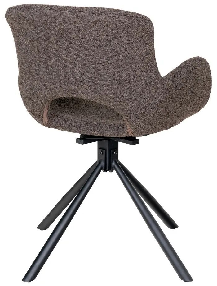 Set di sedie da pranzo marrone in imbottito con braccioli 2 pz Amorim – House Nordic