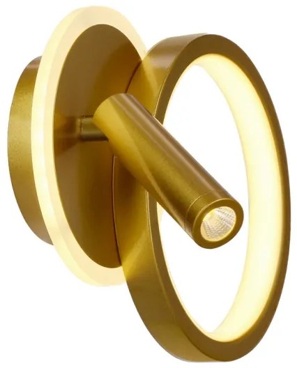 Faretto da parete LED MONET LED/15W/230V dorato