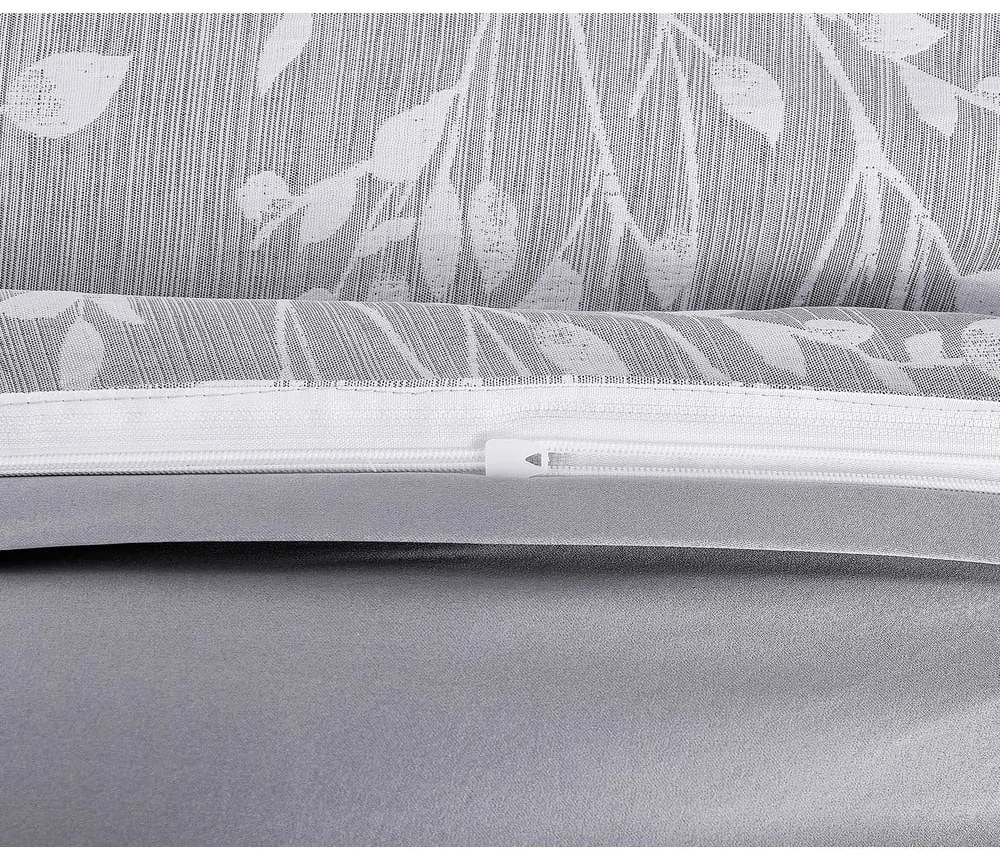 Biancheria da letto singola jacquard grigia 140x200 cm Boston - My House