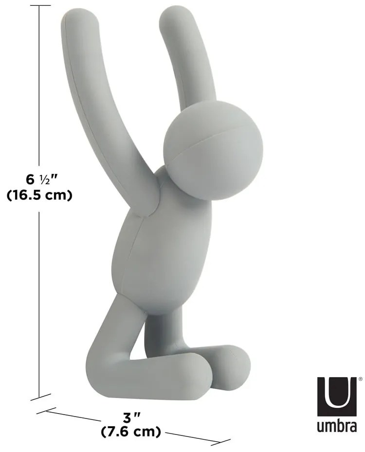 Ganci in plastica da parete in set da 3 Buddy - Umbra