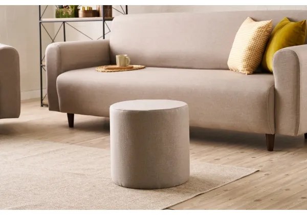 Pouf RONDO Ø 40 cm beige