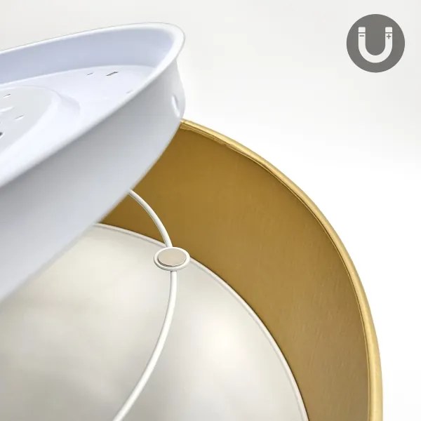 Plafoniera LED SIRJA LED/36W/230V Ø 45 cm marrone/oro