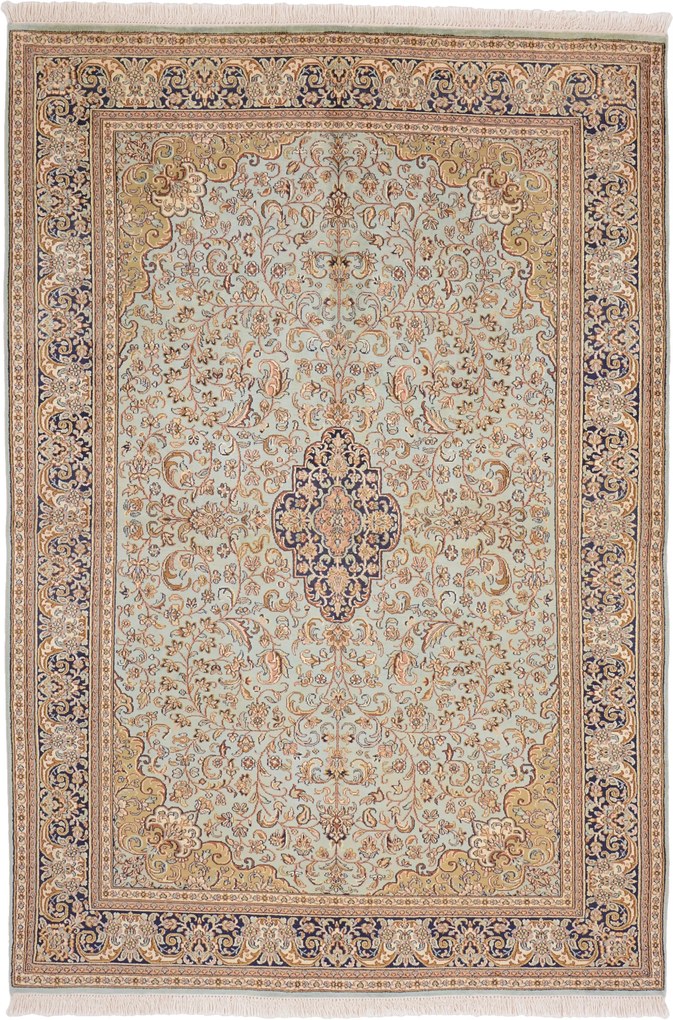 Cashmere Silk Tappeto orientale 190 x 130 (Indian) Annodato A Mano