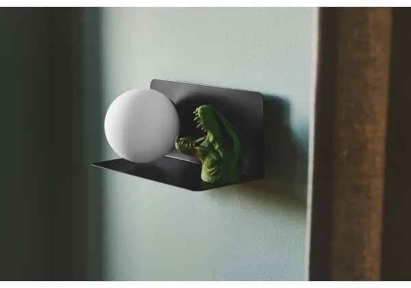 Nordlux - Applique con mensola LILIBETH 1xE14/25W/230V nero