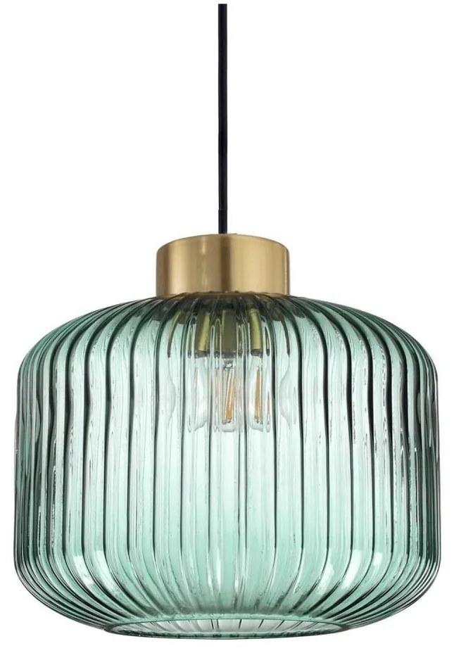 Ideal Lux - Lampadario a sospensione con filo MINT 1xE27/60W/230V diametro 24 cm verde