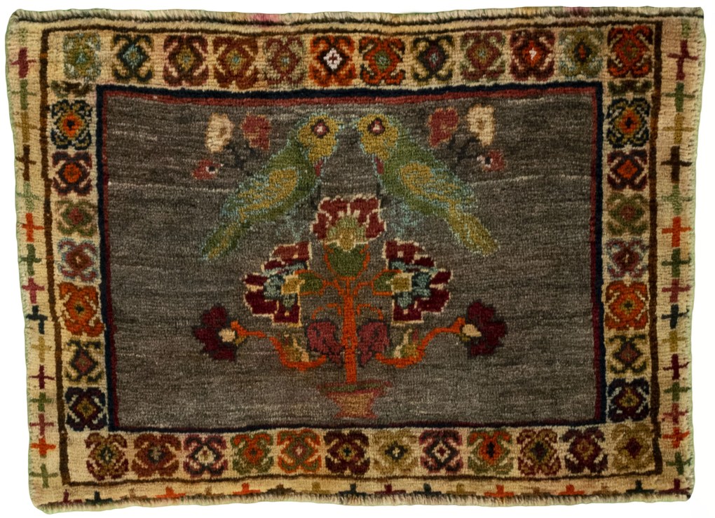 Gabbeh Tappeto persiano 60x40 Rosso (Iran) Annodato A Mano