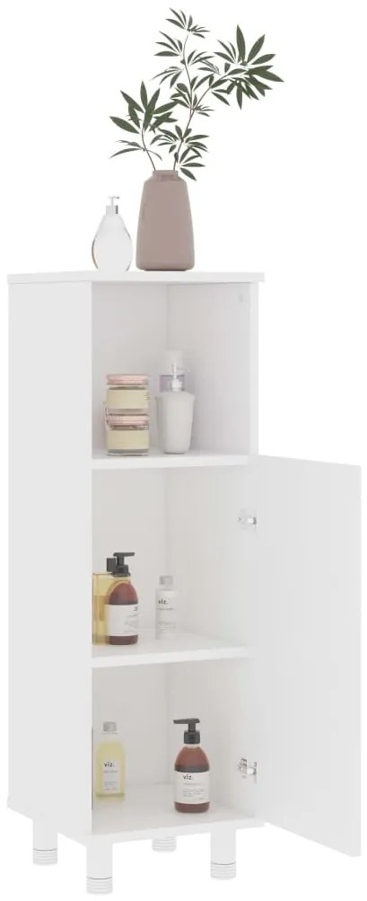 Armadio da bagno bianco 30x30x95 cm in legno multistrato