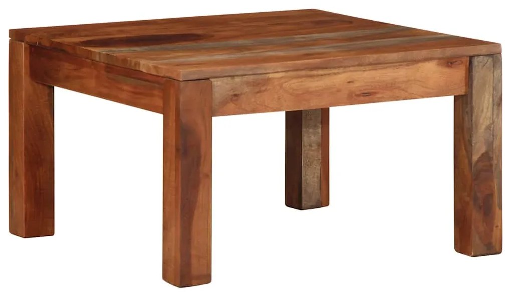 Tavolino Da Caffè 60x60x35 Cm İn Legno Massello Di Acacia /