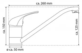 Eisl NI182CR - Miscelatore da cucina GRANDE VITA CLASSIC cromo lucido