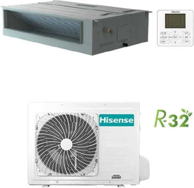 Climatizzatore Condizionatore Hisense Canalizzabile Serie Turbo R32 24000 btu AUD71UX4RFM8 inverter Classe a++/a++