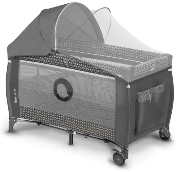 Lionelo - Culla da viaggio SVEN PLUS grigio