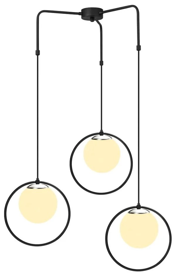 Apparecchio a sospensione in metallo nero Opviq luci Nazarios - Opviq lights