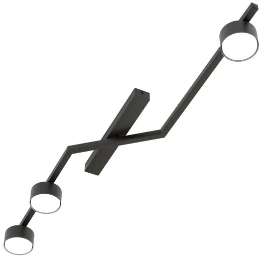 Plafoniera da soffitto SKAN 3xGX53/12W/230V nera