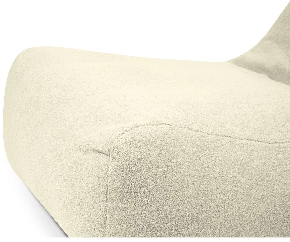 Puof a sacco marrone con rivestimento in bouclé Lounge 100 – SLOWDOWN