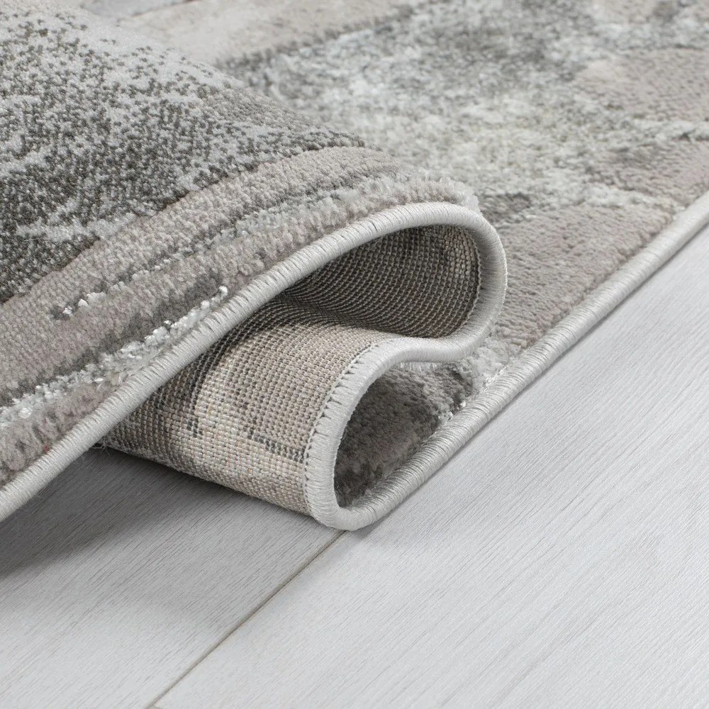 Tappeto grigio/argento 160x230 cm Marbled - Flair Rugs