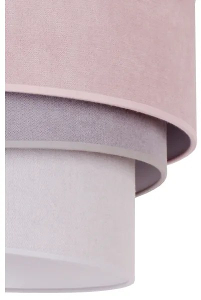Duolla - Plafoniera TRIO 1xE27/15W/230V diametro 45 cm rosa/grigio/bianco