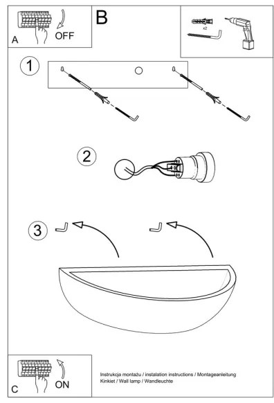 Applique OSKAR 1xE27/60W/230V