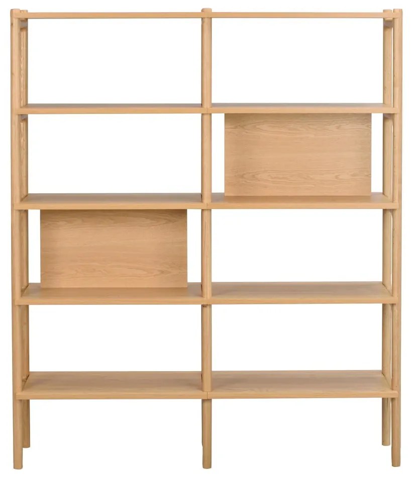 Libreria in rovere 140x166 cm Holton - Rowico