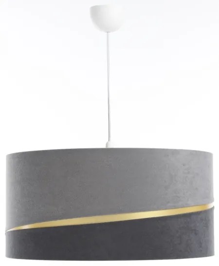 Lampadario a sospensione con filo SWING 1xE27/60W/230V grigio/oro