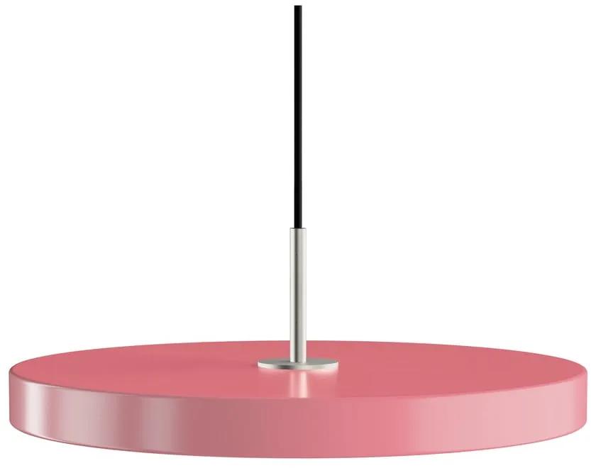 Lampada a sospensione LED rosa con paralume in metallo ø 43 cm Asteria Medium - UMAGE