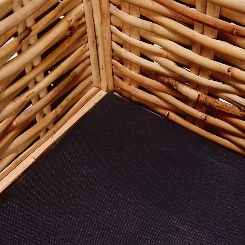 Divano a 3 posti in rattan naturale
