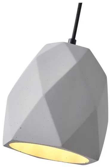 Lampadario a sospensione con filo 1xE27/40W/230V grigio