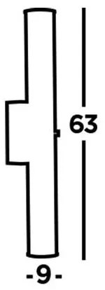 Searchlight 63126-1BK - LED Lampada da bagno CLAMP LED/23W/230V IP44 nero