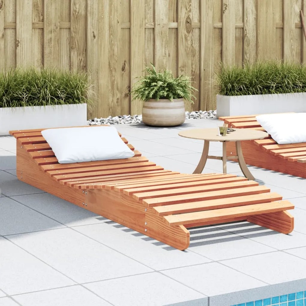 Lettino Marrone Cera 205x60x31,5 Cm İn Legno Massello Di Pino /
