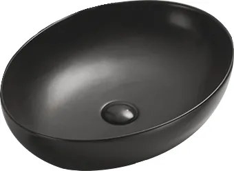 Mexen Jowita lavabo da appoggio 52 x 39 cm, nero opaco - 21355285