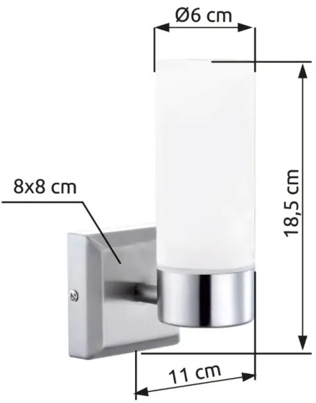 Brilagi - Applique da bagno RAY 1xE14/40W/230V IP44