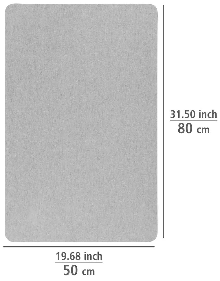 Tappetino da bagno grigio 50x80 cm - Wenko