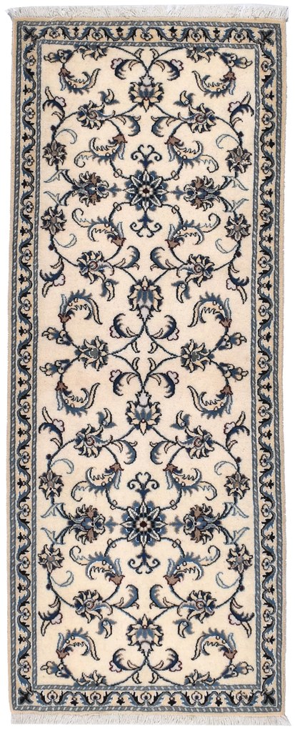 Nain Tappeto 200x80 Beige (Iran) Annodato A Mano