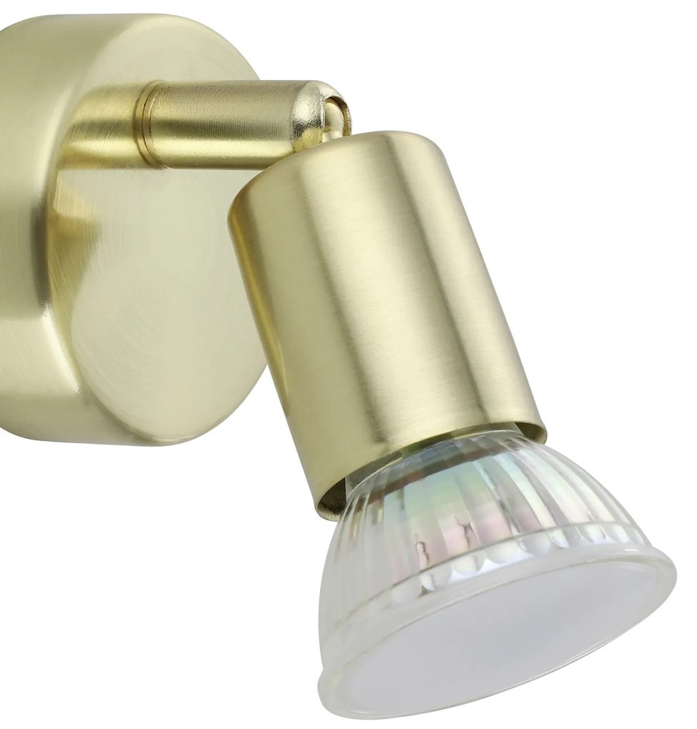 Spot Moderno Buzz Led In Acciaio Ottone 1 Luce Gu10 2,8W Ip20