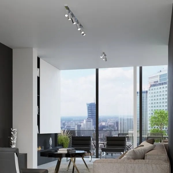 Sollux SL.0728 - Faretto RING 2xGU10/10W/230V