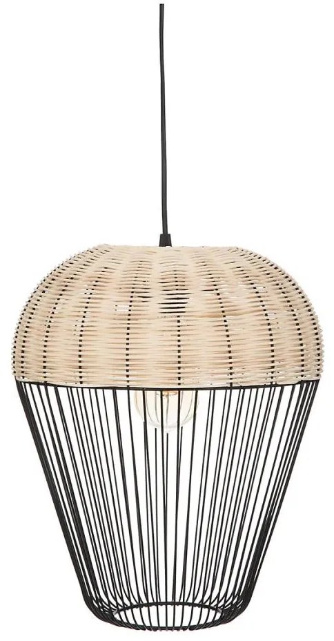 Atmosphera - Lampadario a sospensione con filo ANEA 1xE27/40W/230V rattan