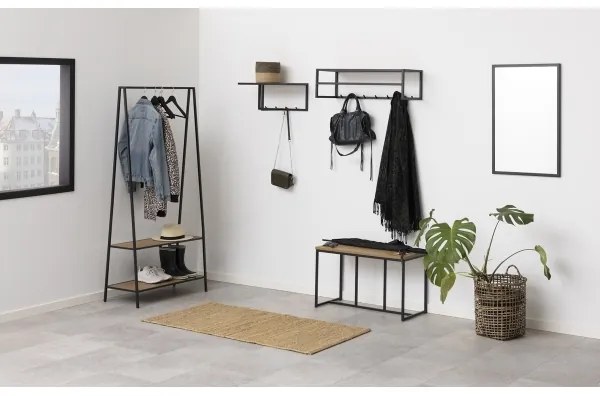 Appendiabiti SARON rovere/nero