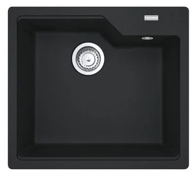 Lavello integrato 1 vasca FRANKE Urban fragranite L 50 x L 56 cm nero